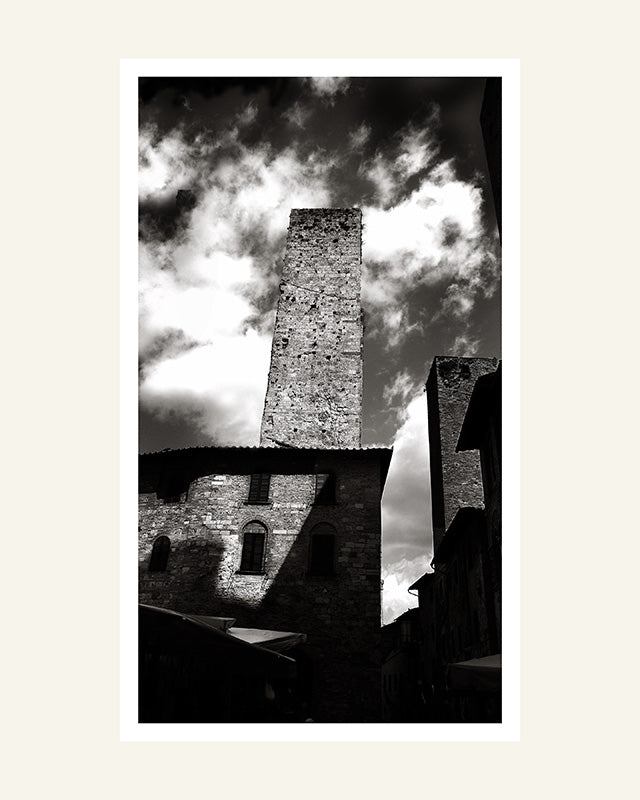 Towers of Stone in San Gimignano - Black and White Archival Print